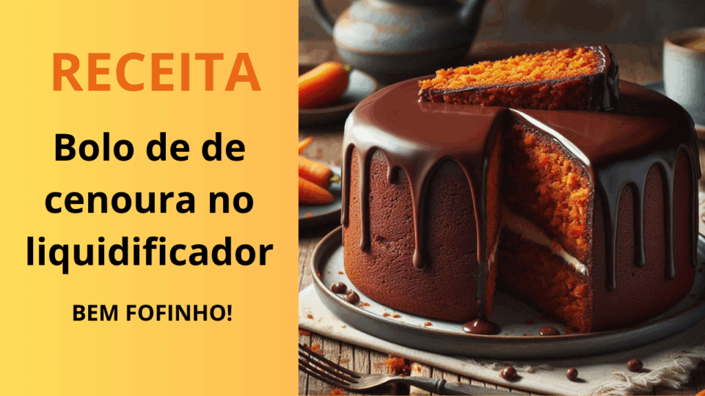 receita de bolo de cenoura no liquidificador